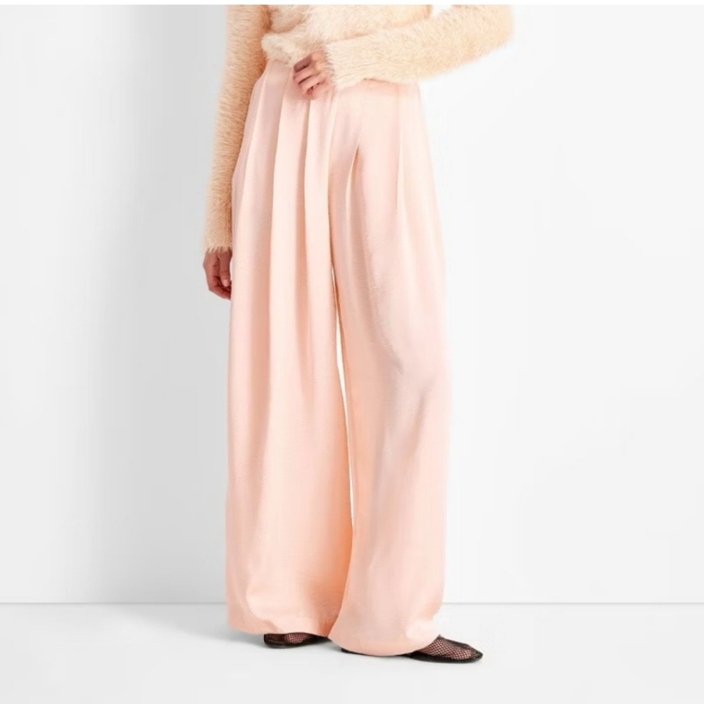 Future Collective Peach Wide Leg Pants